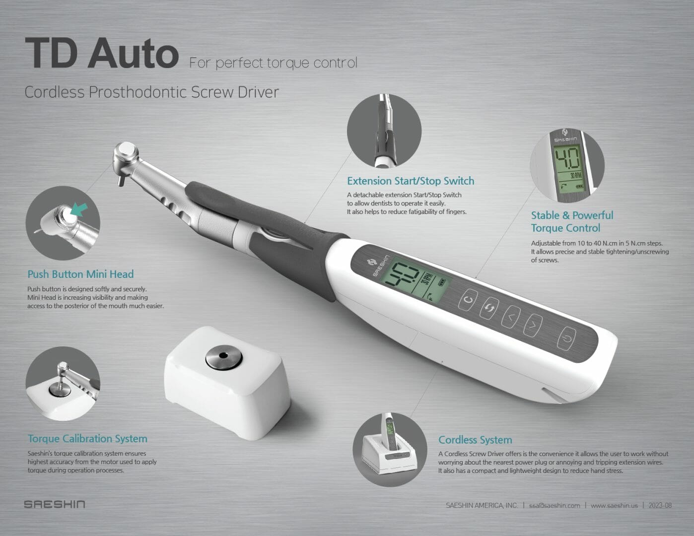 Saeshin TD-AUTO Dental Torque Driver