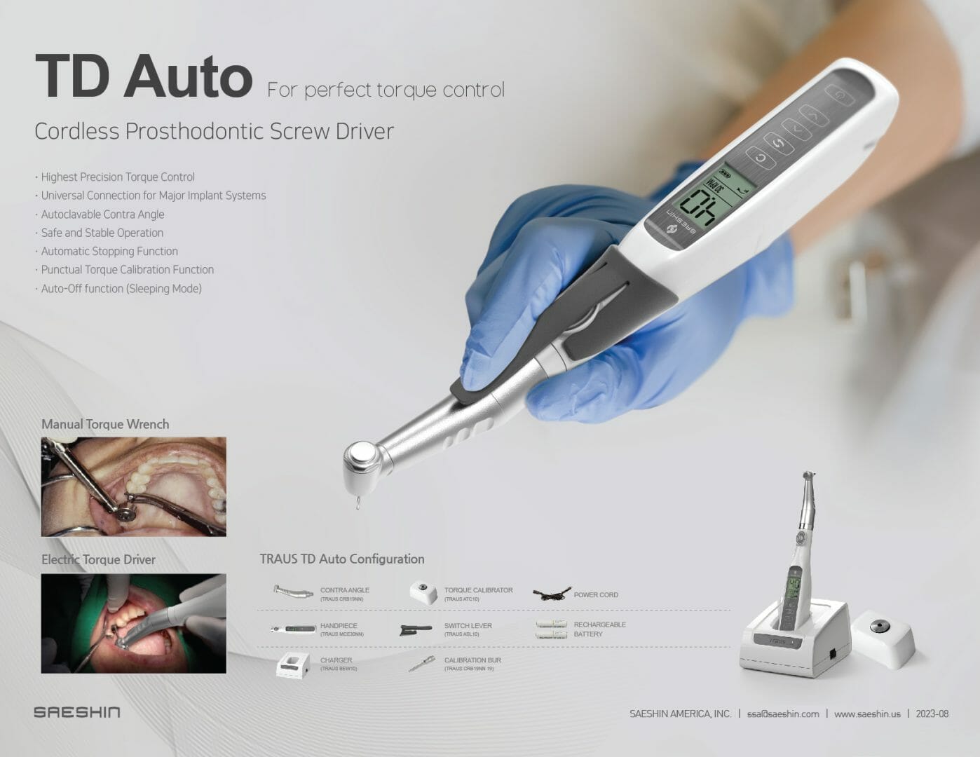 Saeshin TD-AUTO Dental Torque Driver - Description Image 2