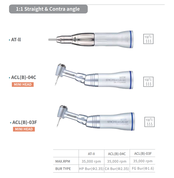 Saeshin ACLB-04C Contra-Angle Handpiece - Description Image 1