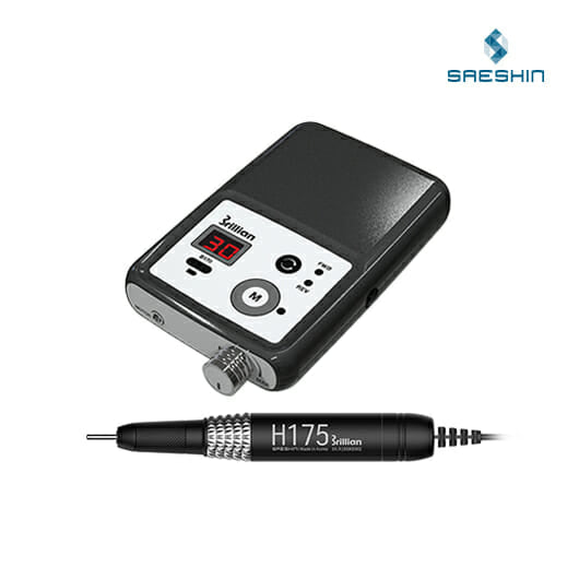 Saeshin Brillian B170+H175 Cordless Rechargeable Nail Drill Set (30,000 RPM)