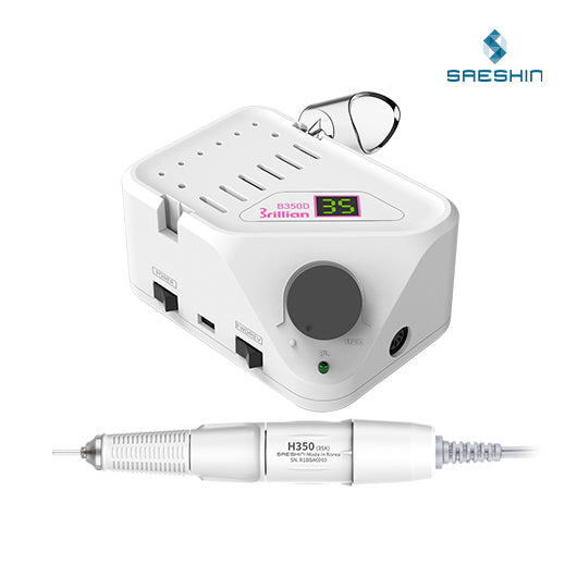 Saeshin Brillian B350D+H350 Nail Drill Set (35,000 RPM)