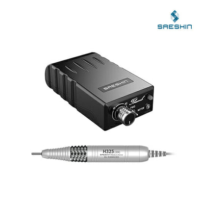 Saeshin THUMB+H325 Cordless Rechargeable Nail Drill Set (30,000 RPM)
