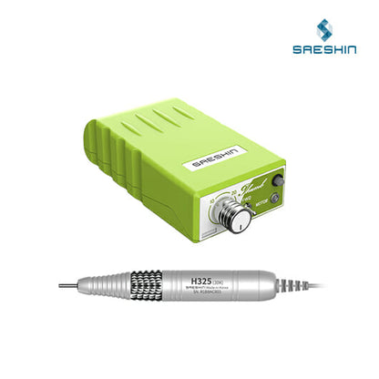 Saeshin THUMB+H325 Cordless Rechargeable Nail Drill Set (30,000 RPM)