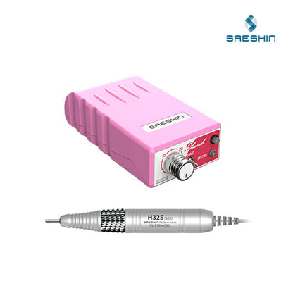 Saeshin THUMB+H325 Cordless Rechargeable Nail Drill Set (30,000 RPM)