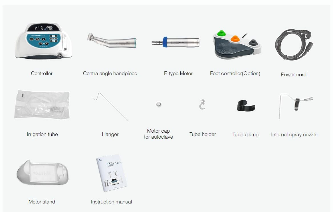Saeshin Traus SIP10 implant motor set - Description Image 3